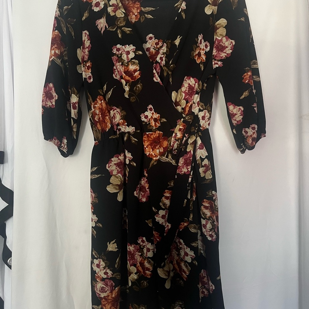 Floral Wrap Dress